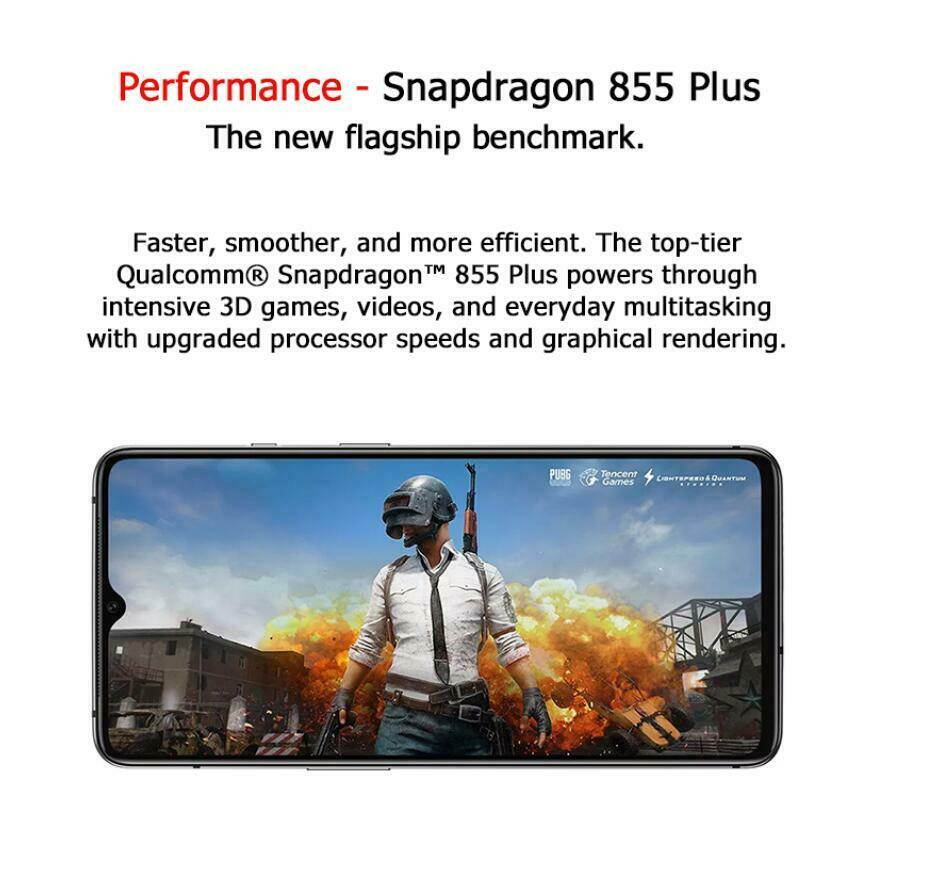 Original Global Version OnePlus 7T Pro 6.67" Dual-SIM 256GB/8GB Snapdragon 855+ 4085mAh Phone UFS 3.0 NFC Factory Unlocked(Haze Blue)