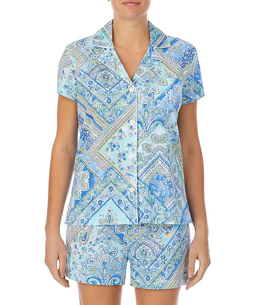 Lauren Ralph Lauren Classic Notch-Collar Sateen Coordinating Pajama Set