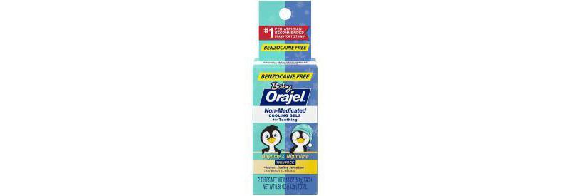 Orajel Non-Medicated Daytime/Nighttime Cooling Gels Twin Pack - 0.36oz
