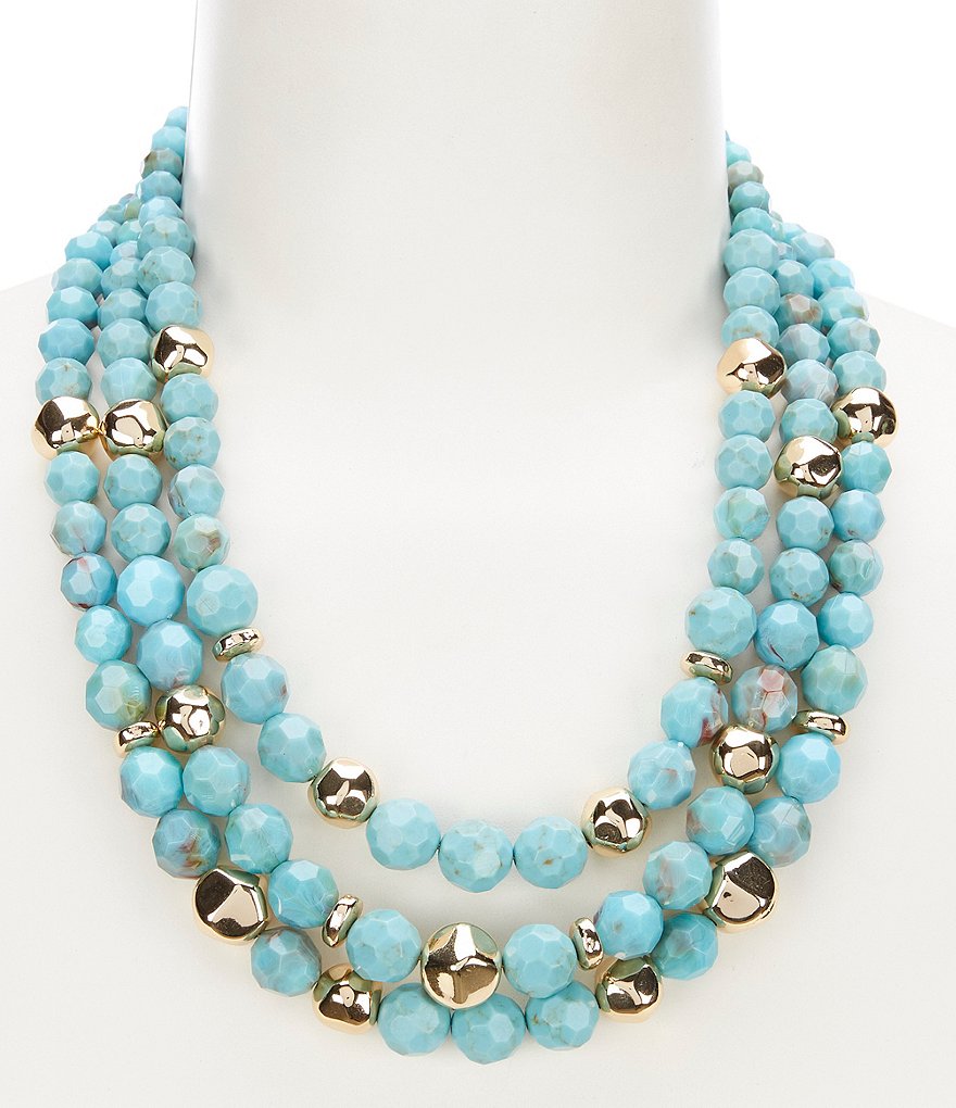 Beaded Multi Strand Necklace