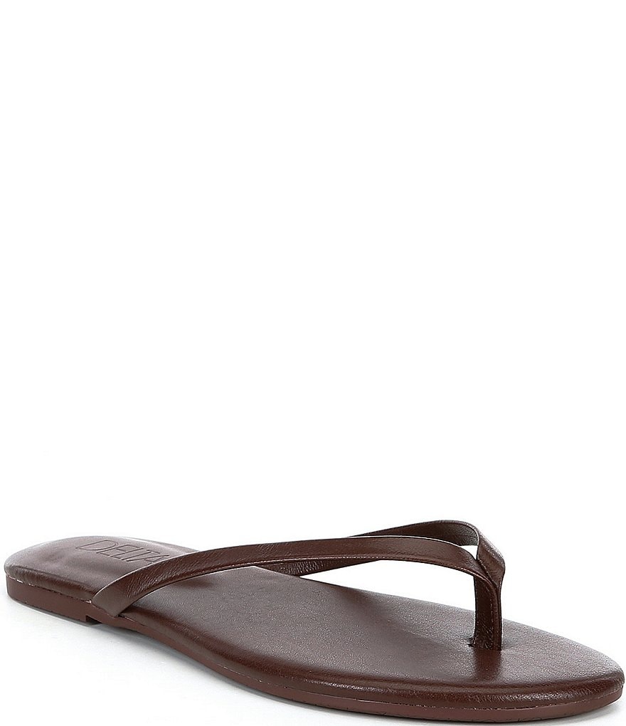 Deltan Hula Leather Thong Sandals