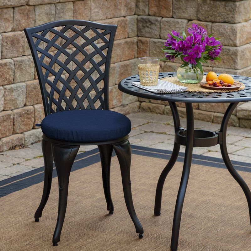 Sunnydaze Indoor/Outdoor Olefin Polyester Replacement Tufted Settee Cushion for Bench, Couch, or Loveseat - Blue - 3pc