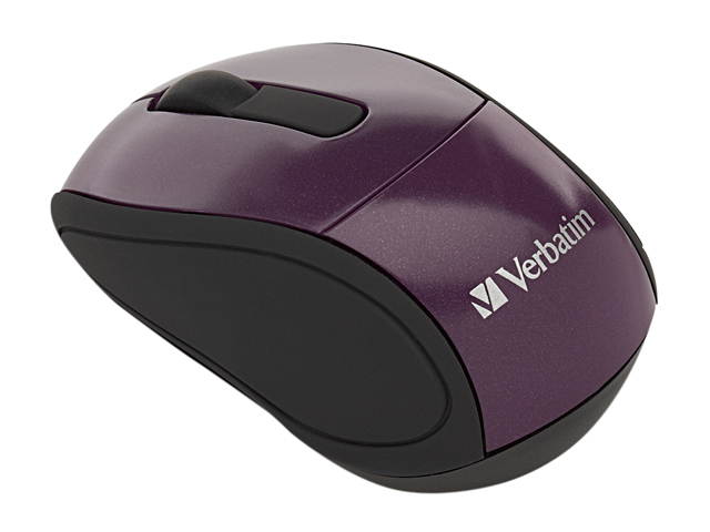 Verbatim 97473 Wireless Mini Travel Optical Mouse - Purple