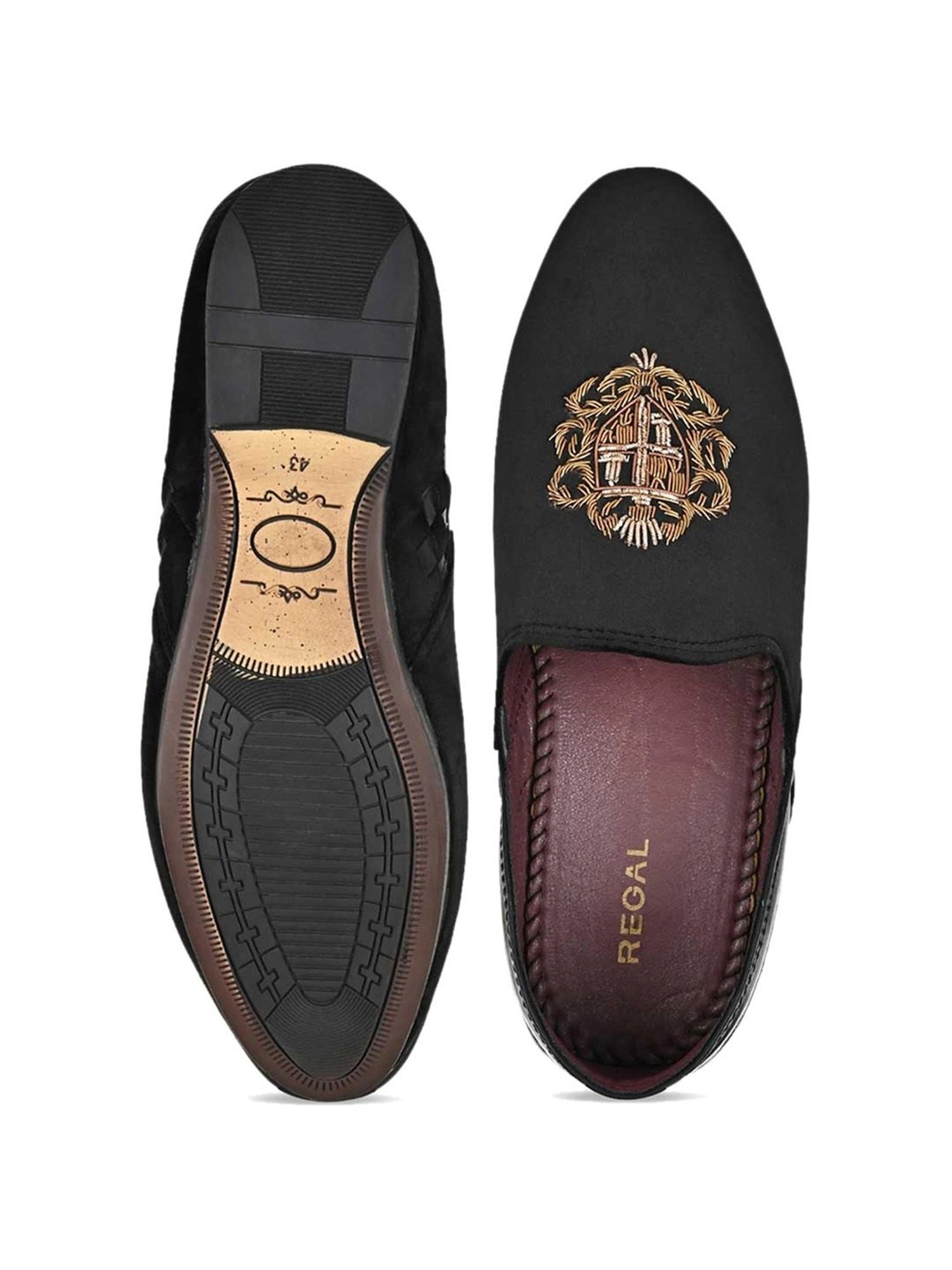 Regal Men's Black Casual Loafers