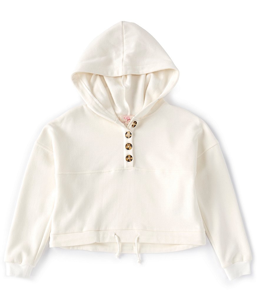 Dream Life Big Girls 7-16 Embossed Heart Cozy Hoodie