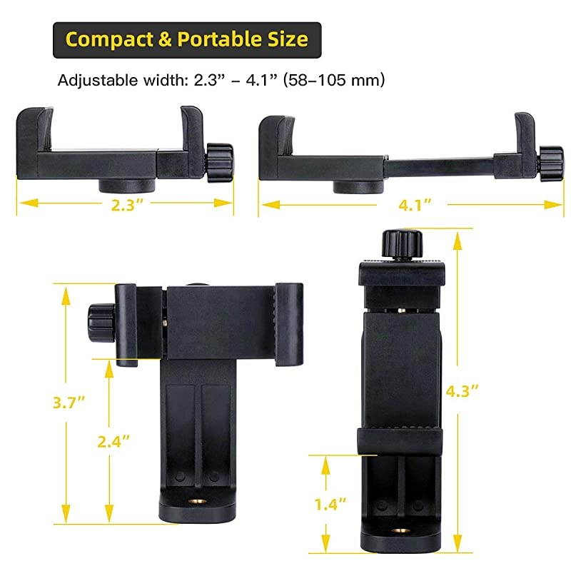 Tripod 70quot Lightweight Tripod with CellClip for iCamera Canon Nikon Aluminum Carrying Bag Included