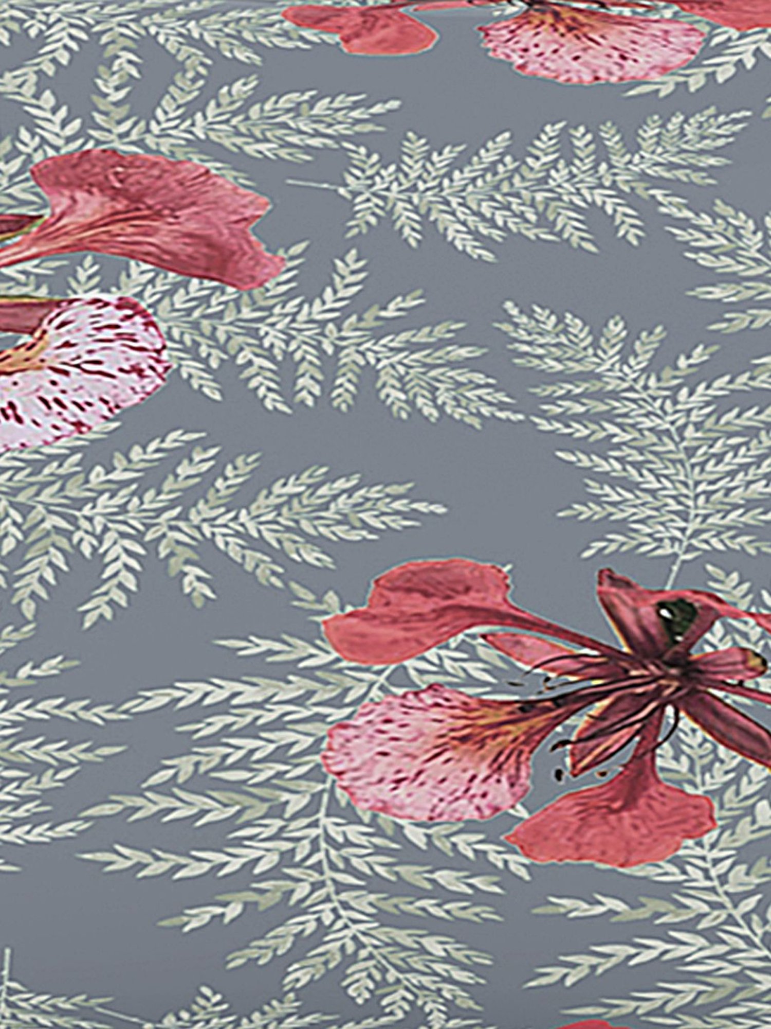 Petal Home Poinciana Teal 300 TC Cotton Pillow Covers - Set of 2