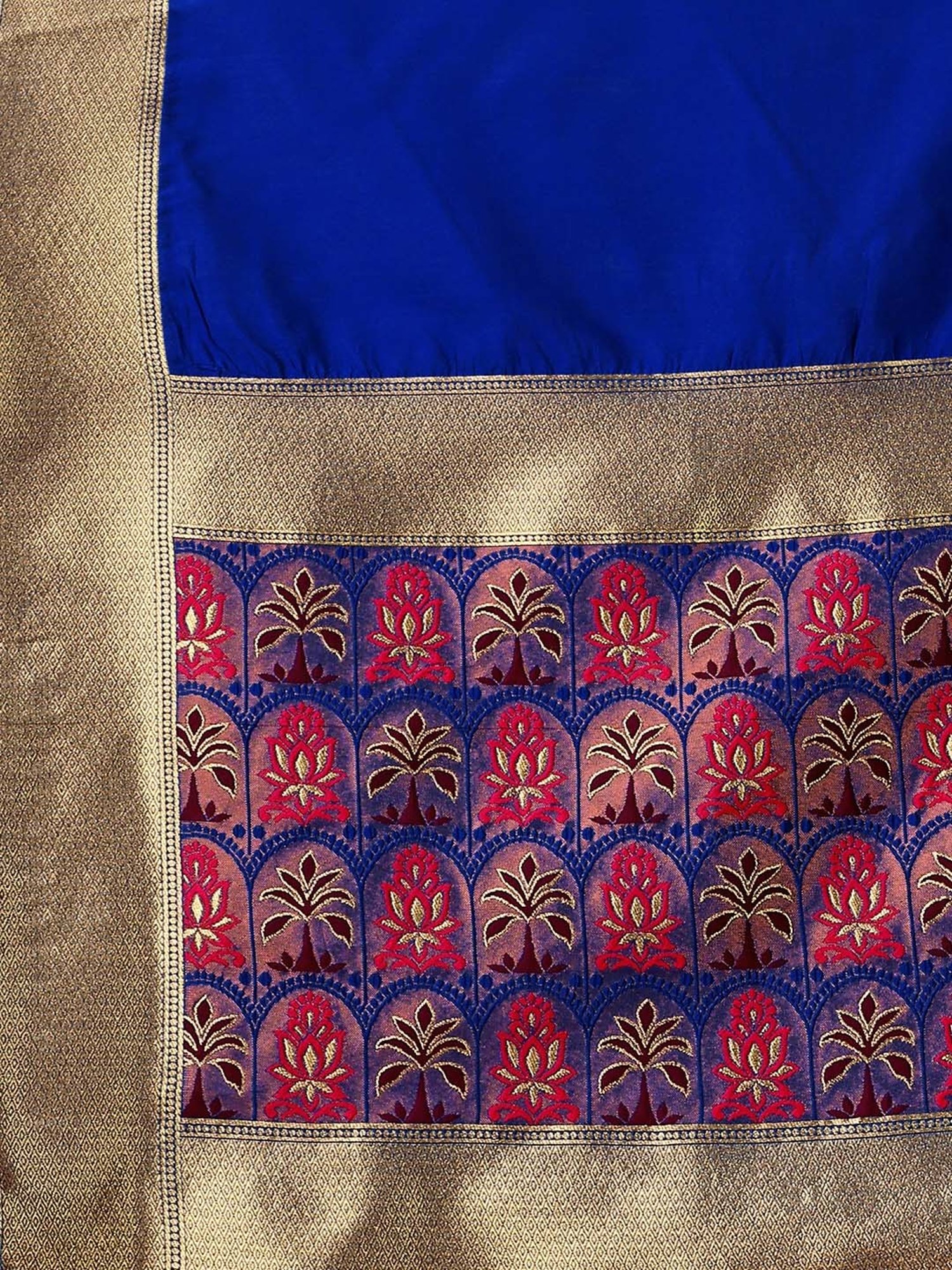 PURVAJA Mehndi Green Woven Lehenga Choli Set With Dupatta