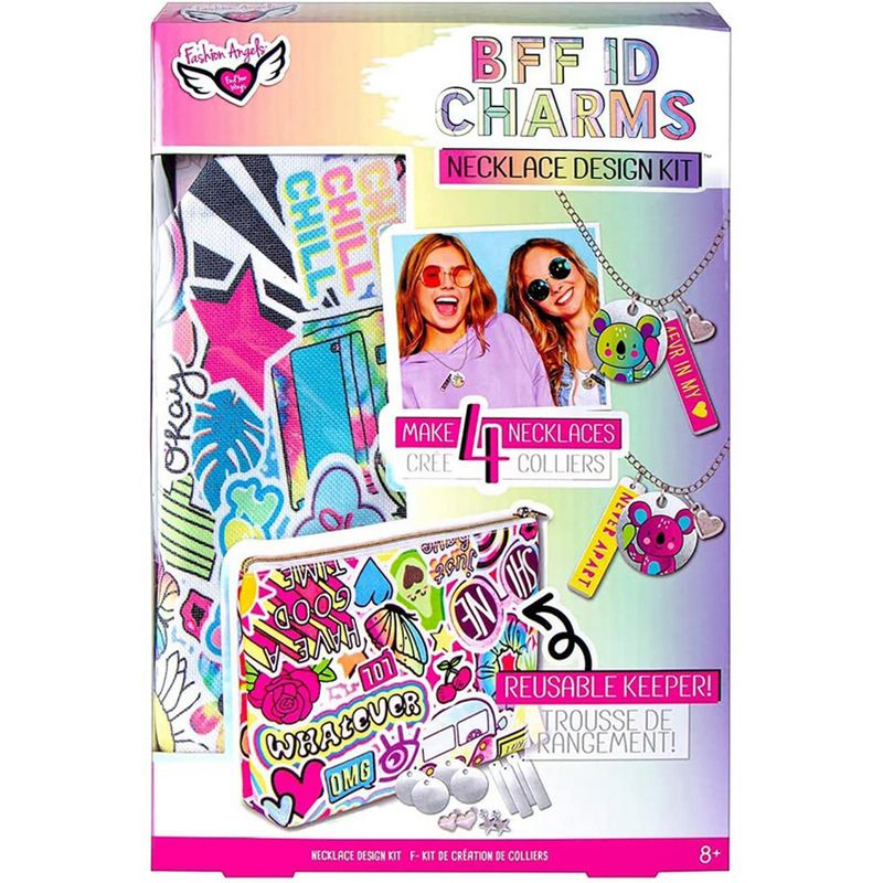 Fashion Angels Fashion Angels BFF ID Charm Necklace Design Kit With Keeper Pouch