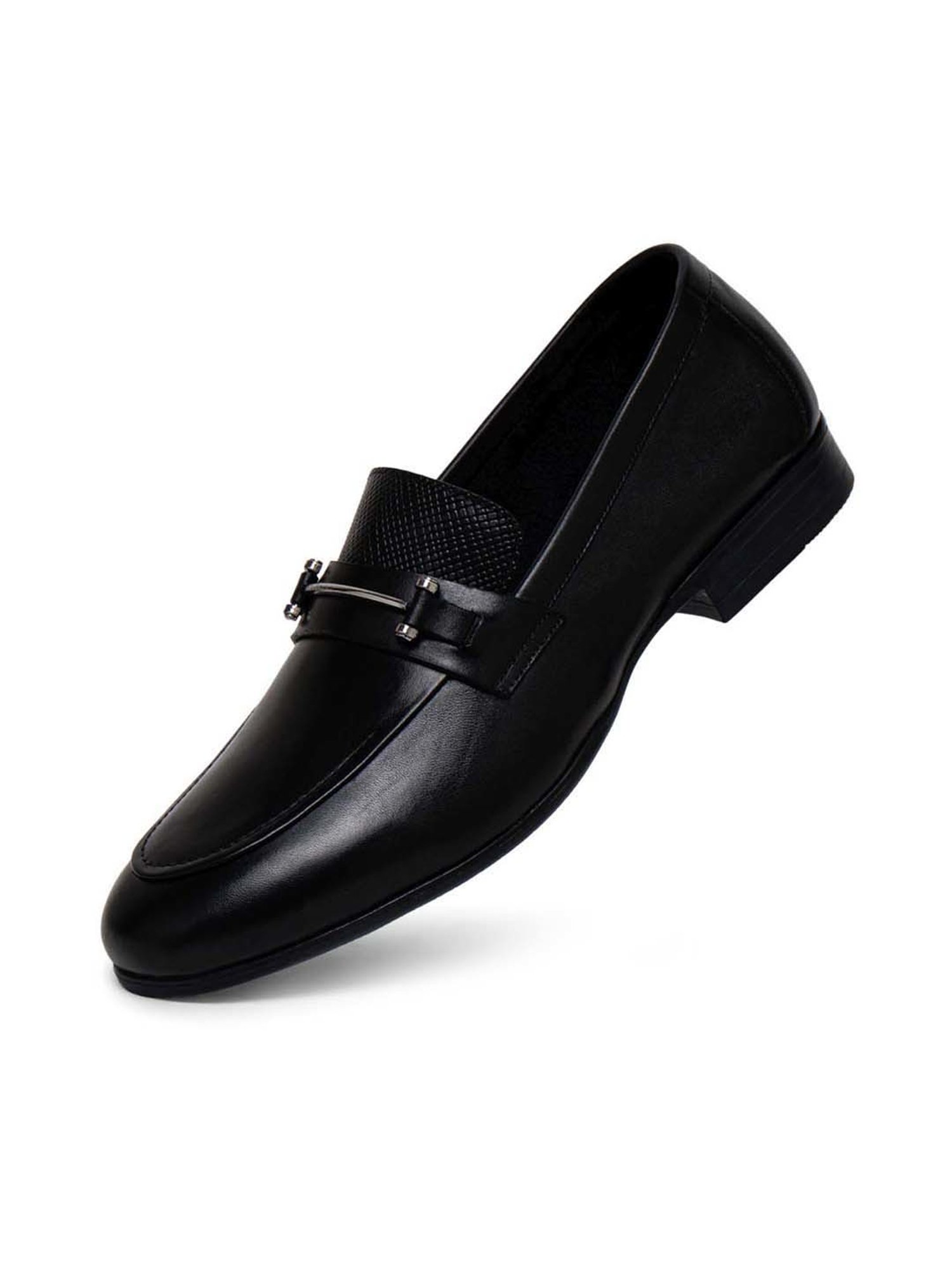 Ezok Men's Black Casual Loafers