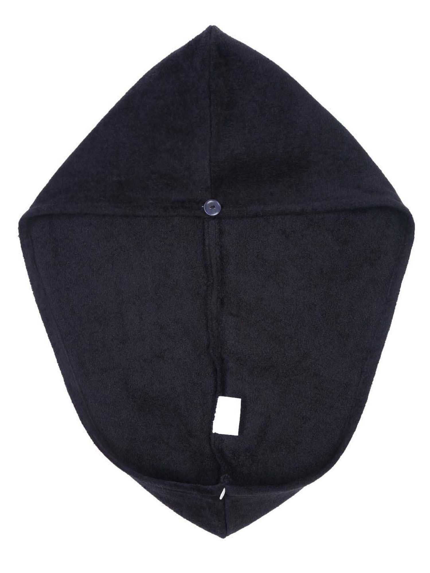 Creeva Luxury Black Cotton 380 GSM Hair Wrap - Set of 2