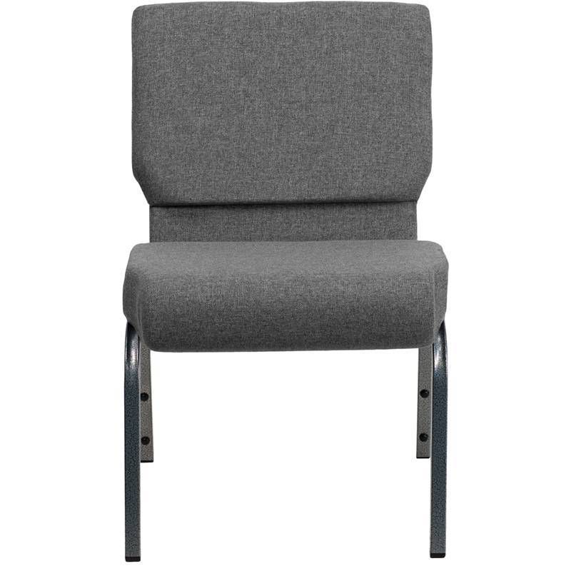Fabric Church Chair Gray - Riverstone Furniture Collection