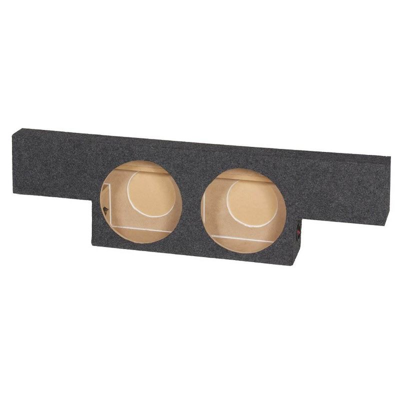 QPower GMC Chevy 2004 - 2006 Non HD Crew Cab Behind Seat Dual 10" Subwoofer Box