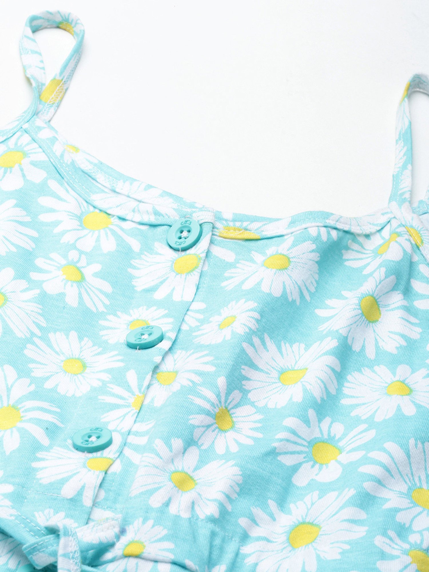 Clt.s Blue Cotton Floral Print Night Dress