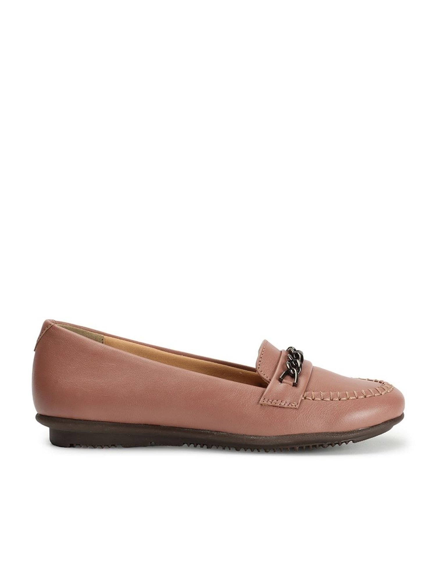 Elle Women's Peach Casual Loafers