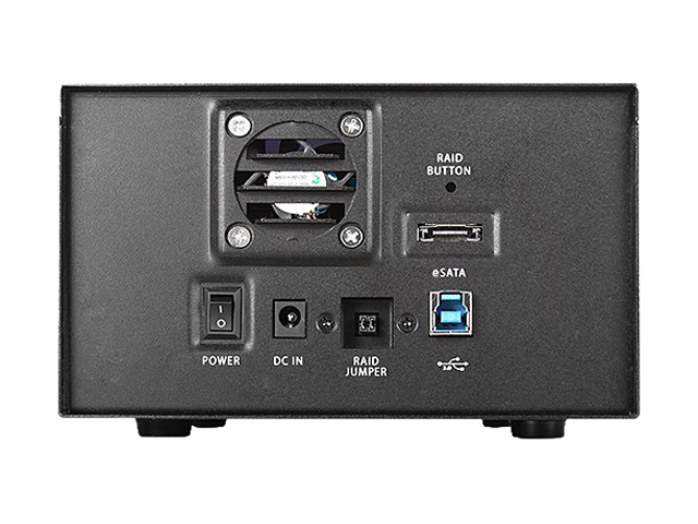2-bay eSATA/USB3 RAID Tower Configurable RAID Storage Enclosure System