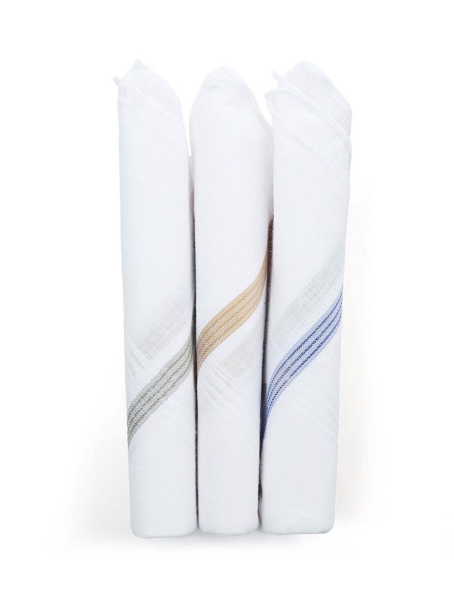 Crusset White Cotton Handkerchief - Pack of 6