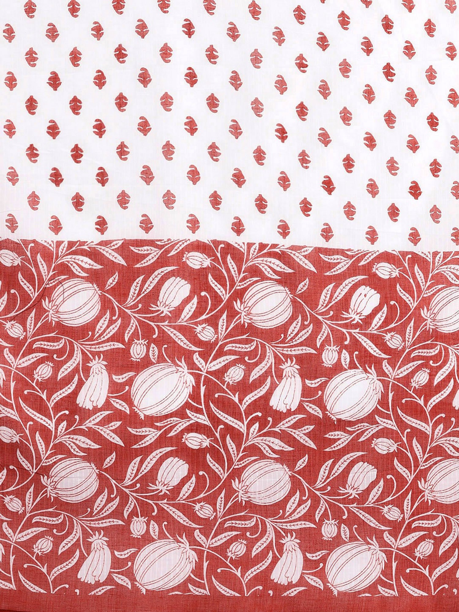 KSUT Rust Cotton Printed Kurta Pant Set With Dupatta