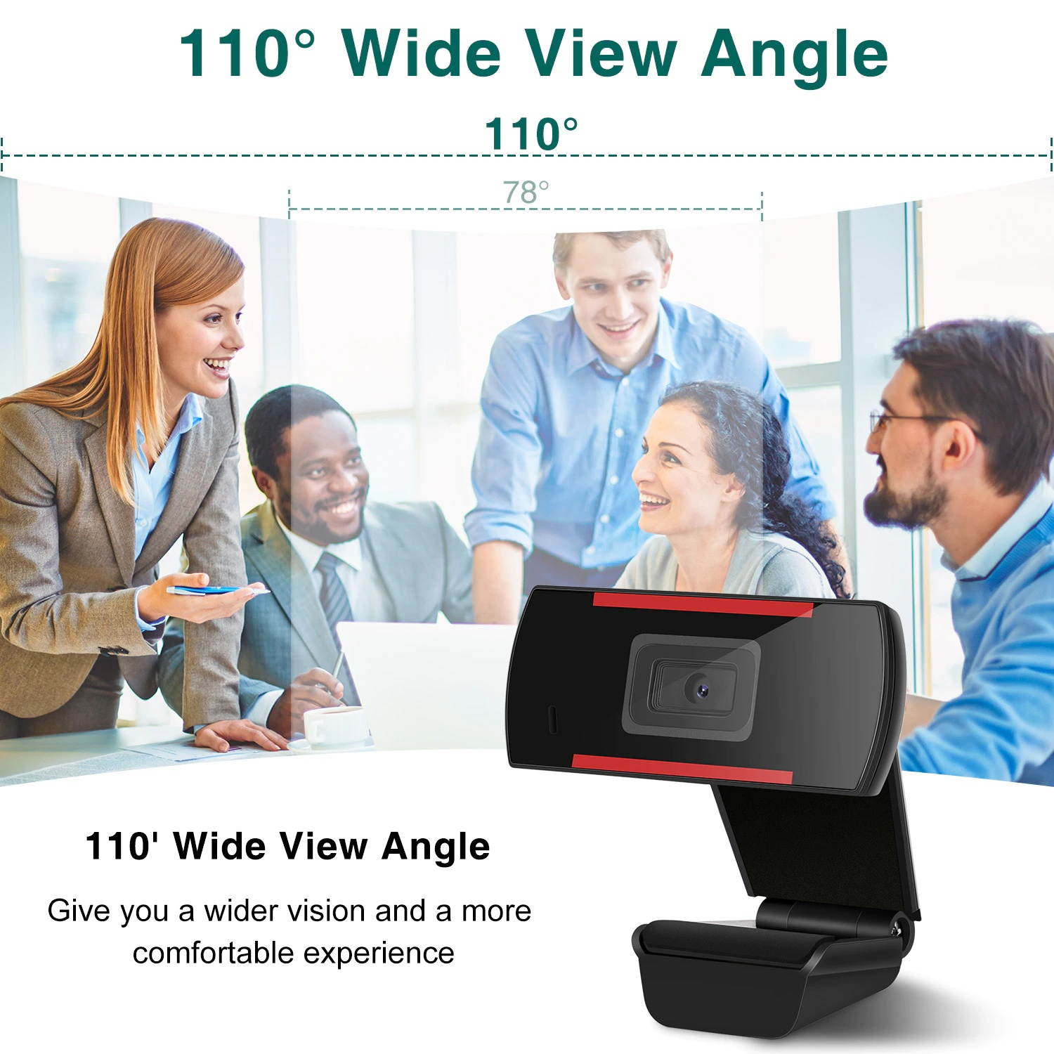 Webcam HD 1080P Web Camera with Microphone for PC Laptop Video Calling Conferencing GK99