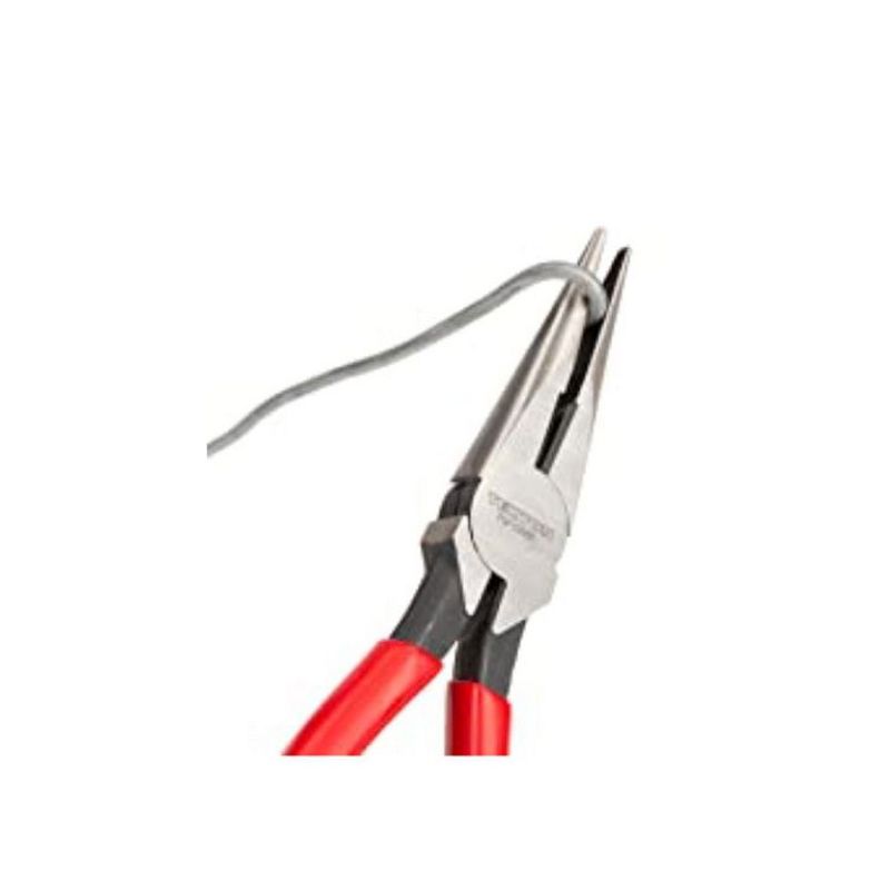 TEKTON PLR99020-D Complete 6 Piece Riveted Solid Joint Cutting Grip Plier Set, Long Nose, Diagonal Cutting, Lineman's, Groove Joint, Slip Joint, Red