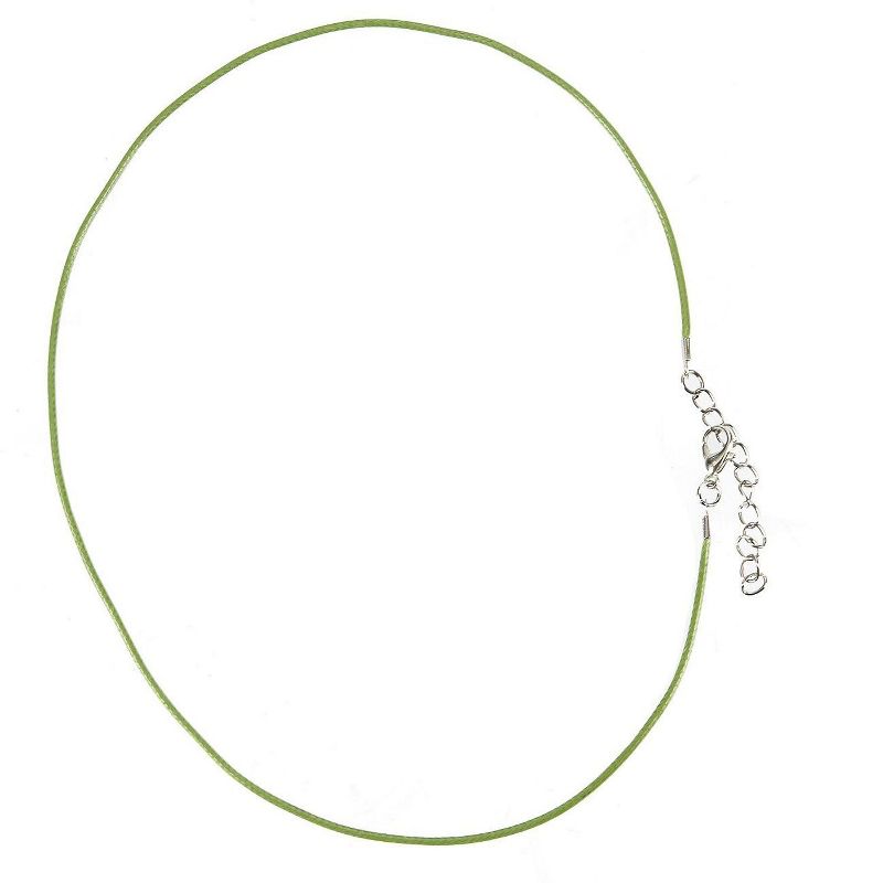 Juvale 100 Piece Faux Leather Necklace with Lobster Clasp for DIY Crafts, 5 Colors, 17"