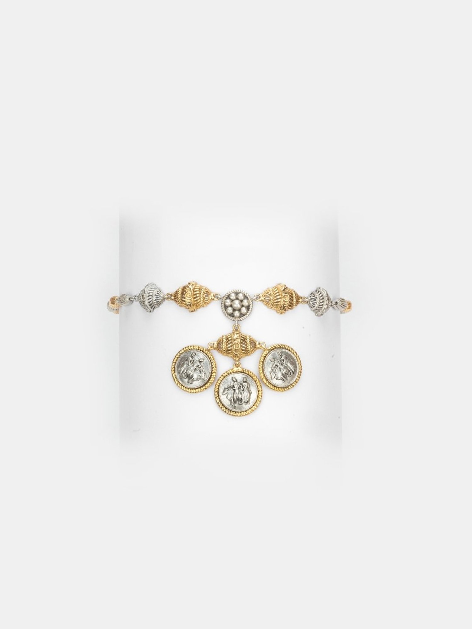 Shaya 92.5 Sterling Silver Jodi Coin Armlet for Women