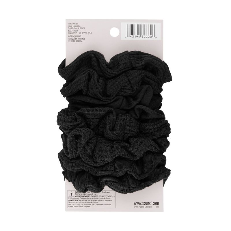 scunci Everyday & Active No Damage Large Interlock Twister Scrunchies - 8pk
