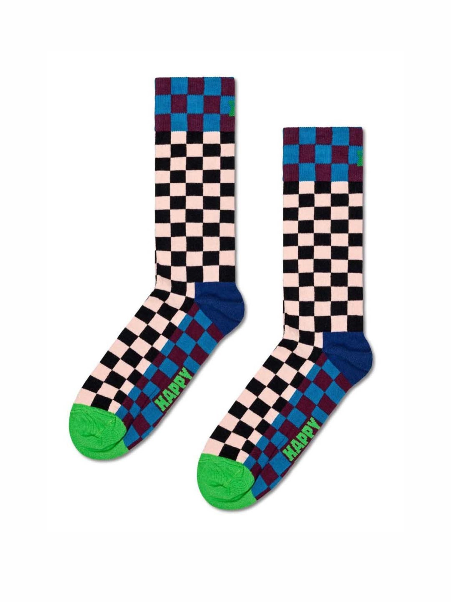 Happy Socks Check It Out Multicolor Cotton Printed Socks (36-40) - Pack of 3