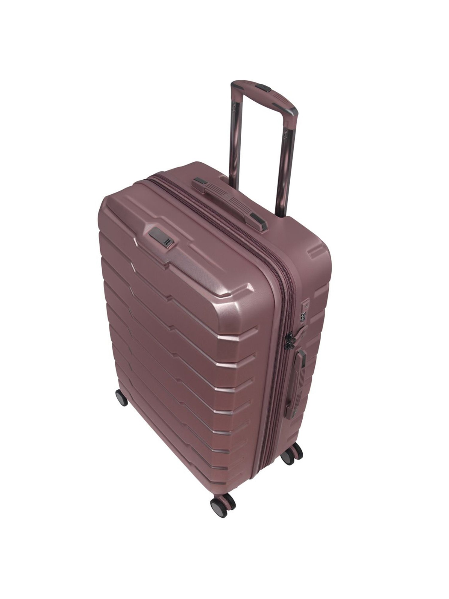 it luggage Prosperous Metalic Pink Medium-24 inches Expandable Hardsided Trolley Bag with TSA Lock