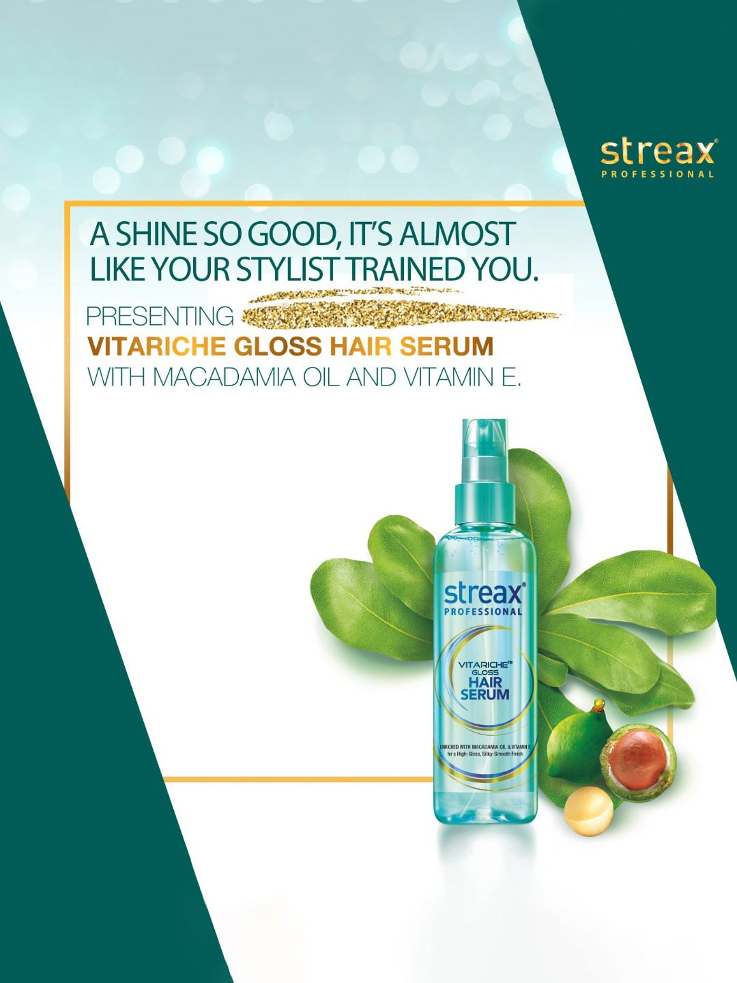 Streax Professional Vitariche Gloss Hair Serum - 115 ml