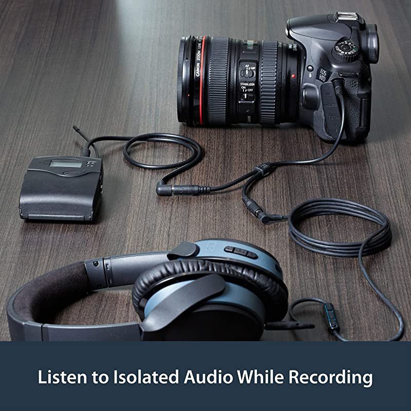 com 3.5mm Audio Extension Cable - Slim Audio Splitter Y Cable and Headphone Extender - Male to 2x Female AUX Cable (MUY1MFFS)