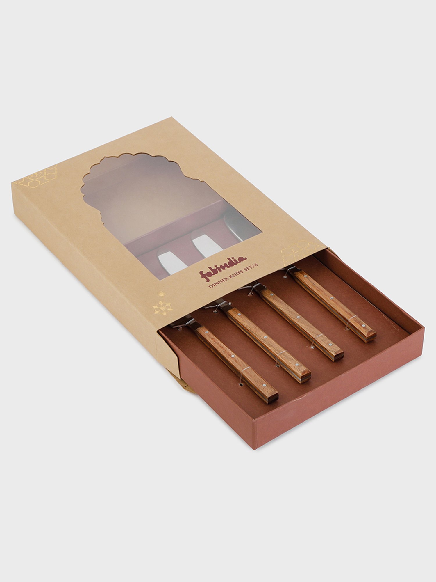 Pure Home and Living Silver Stainless Steel Textured Cutlery sets