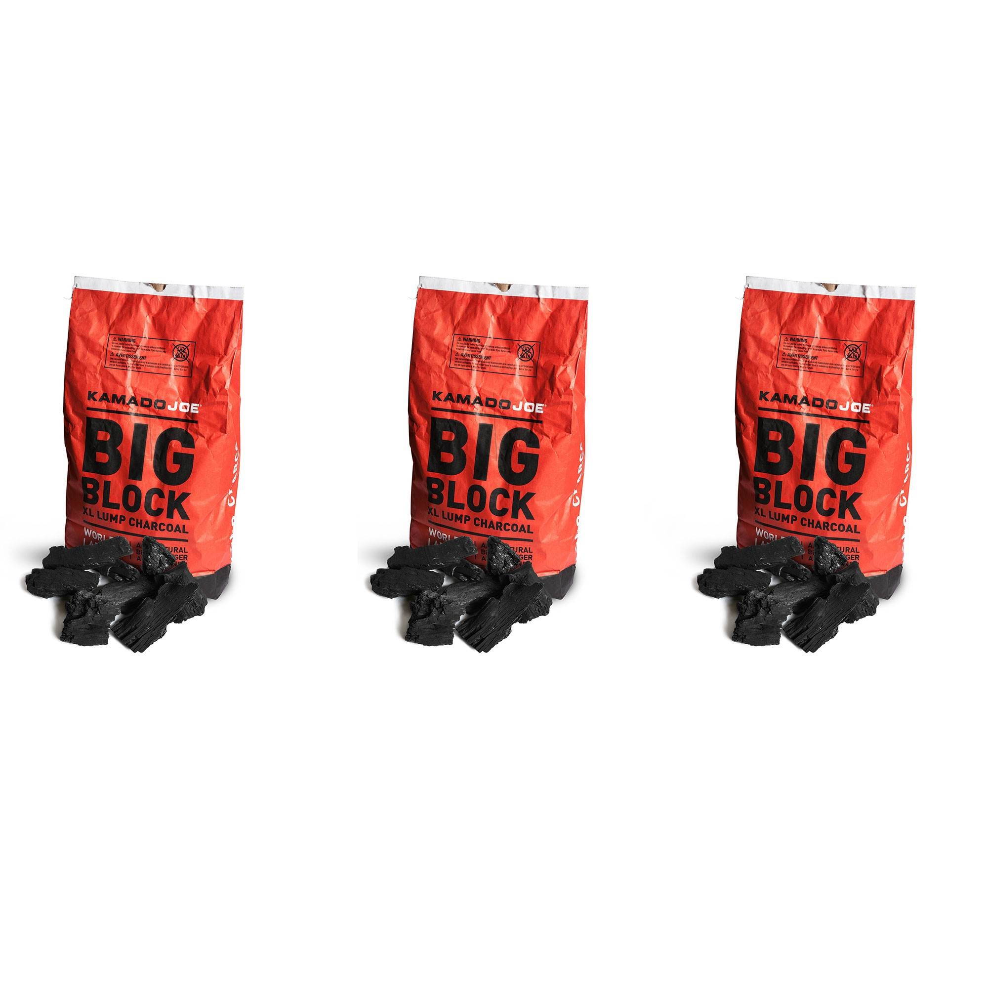 Kamado Joe All Natural Big Block XL Premium Charcoal, 20 Pounds (3 Pack)