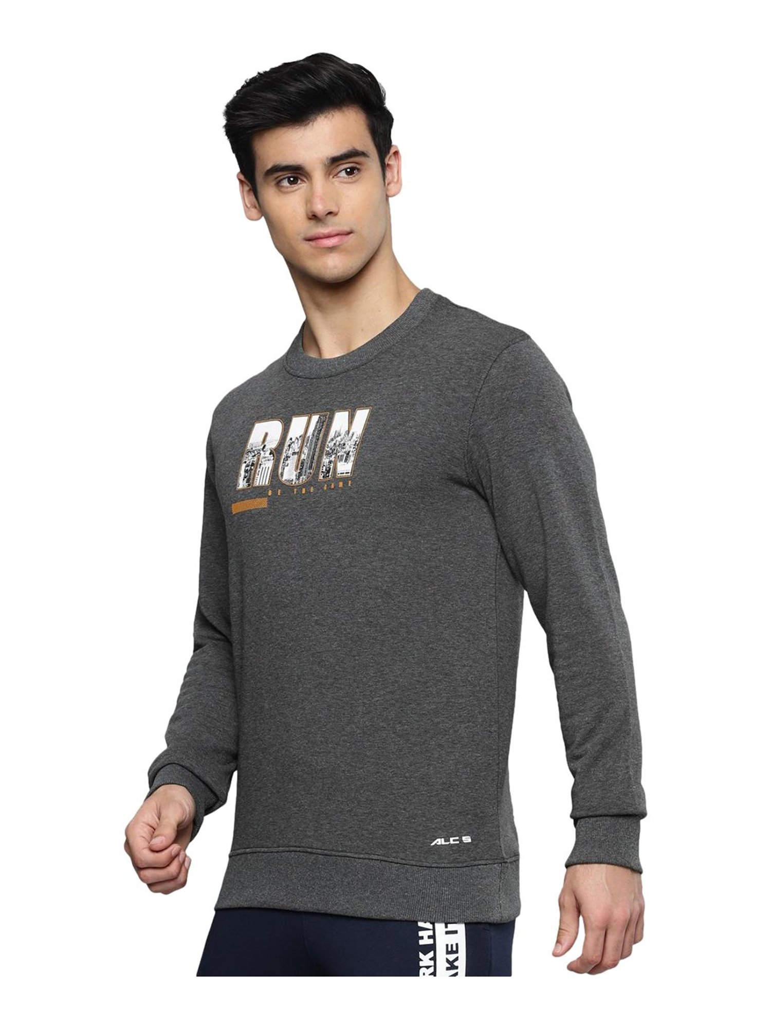 ALCIS Grey Round Neck Sweatshirt