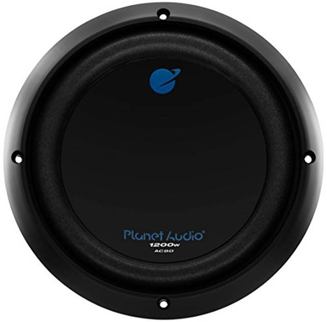 Planet Audio AC8D 8 Inch Car Subwoofer - 1200 Watts Maximum Power, Dual 4 Ohm Voice Coil, Sold Individually