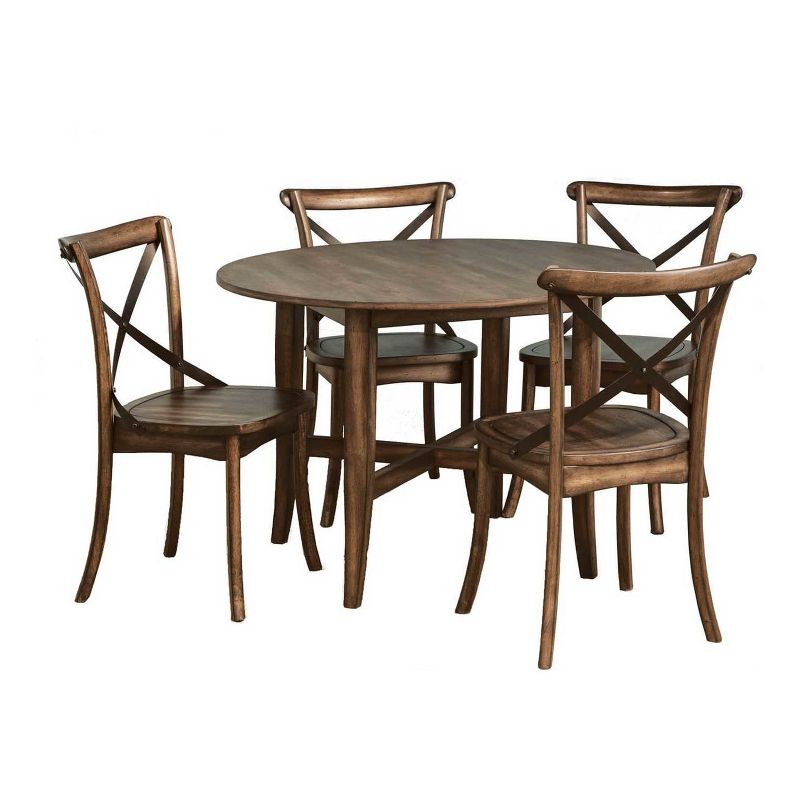 Lindsay Round Dining Table Walnut - Intercon