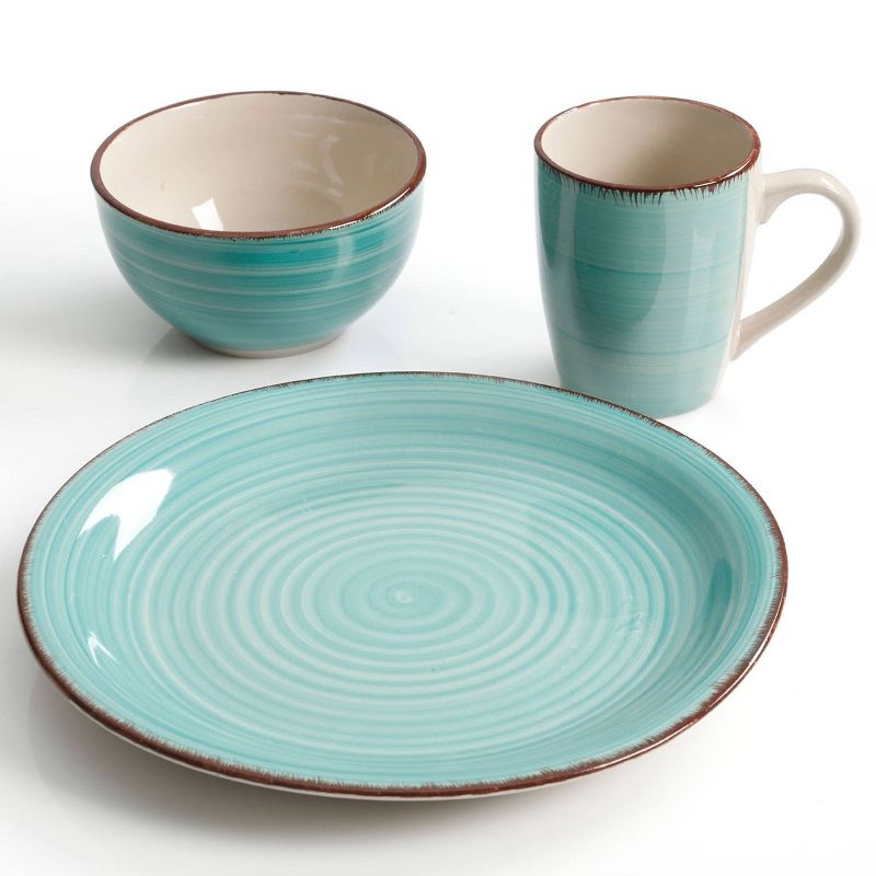 Gibson Home 12pc Stoneware Color Vibes Dinnerware Set