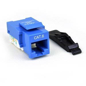 Cables Unlimited CAT6 Tool less Keystone Jack Blue