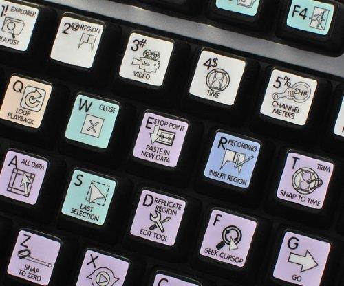 MAGIX SOUND FORGE GALAXY SERIES NEW KEYBOARD LABELS SHORTCUTS 12x12 SIZE