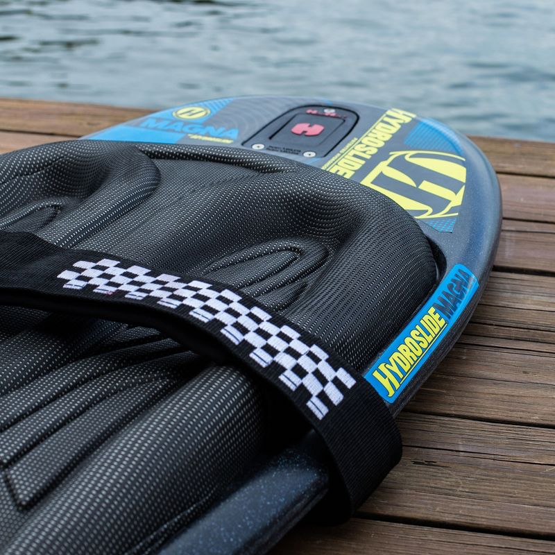 Hydroslide Magna Kids Water Sports Towable Boating Kneeboard with Handle & Hydro Hook Tow Point, Blue