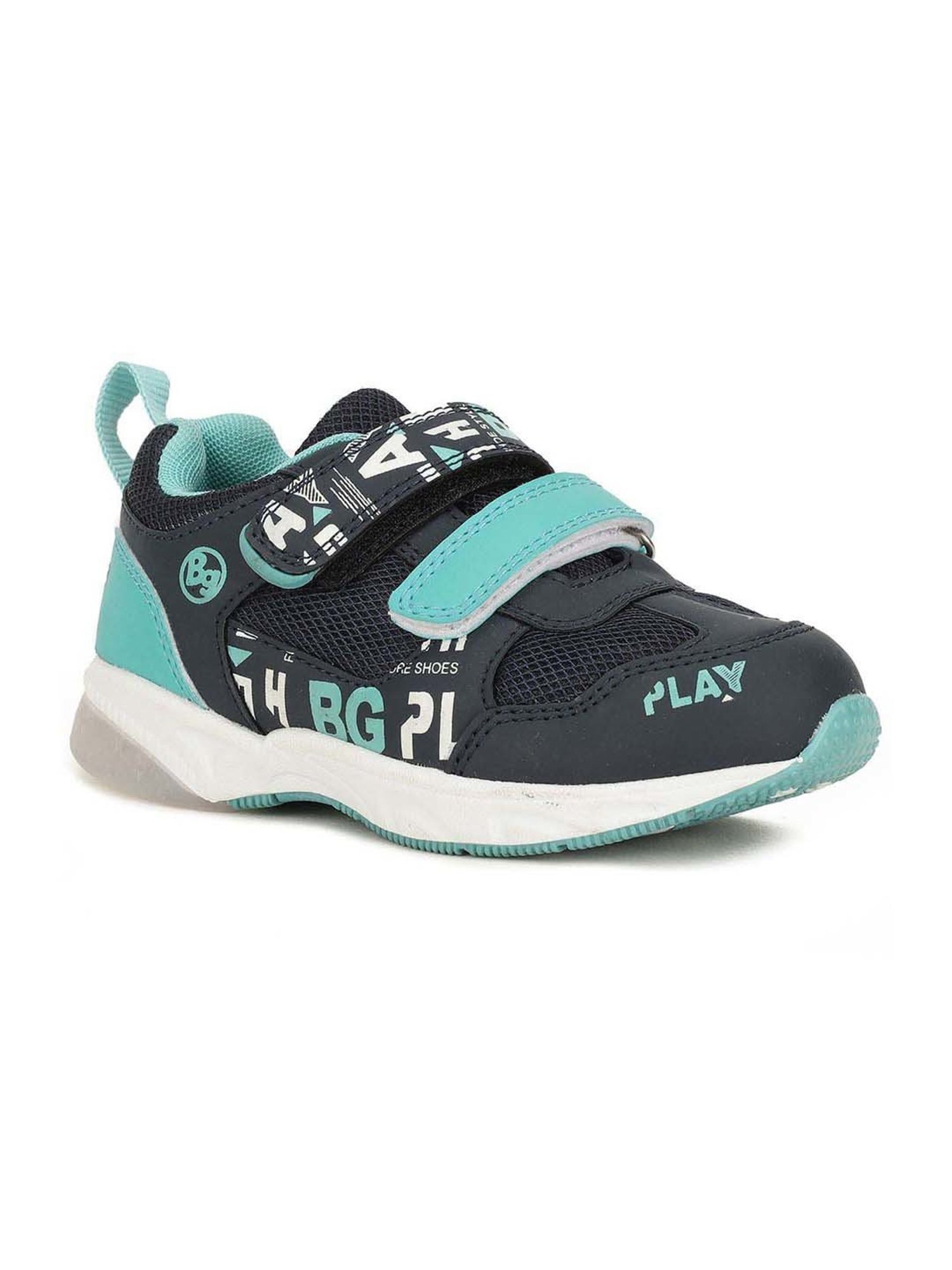 Bubblegummers by Bata Kids Black & Blue Velcro Shoes