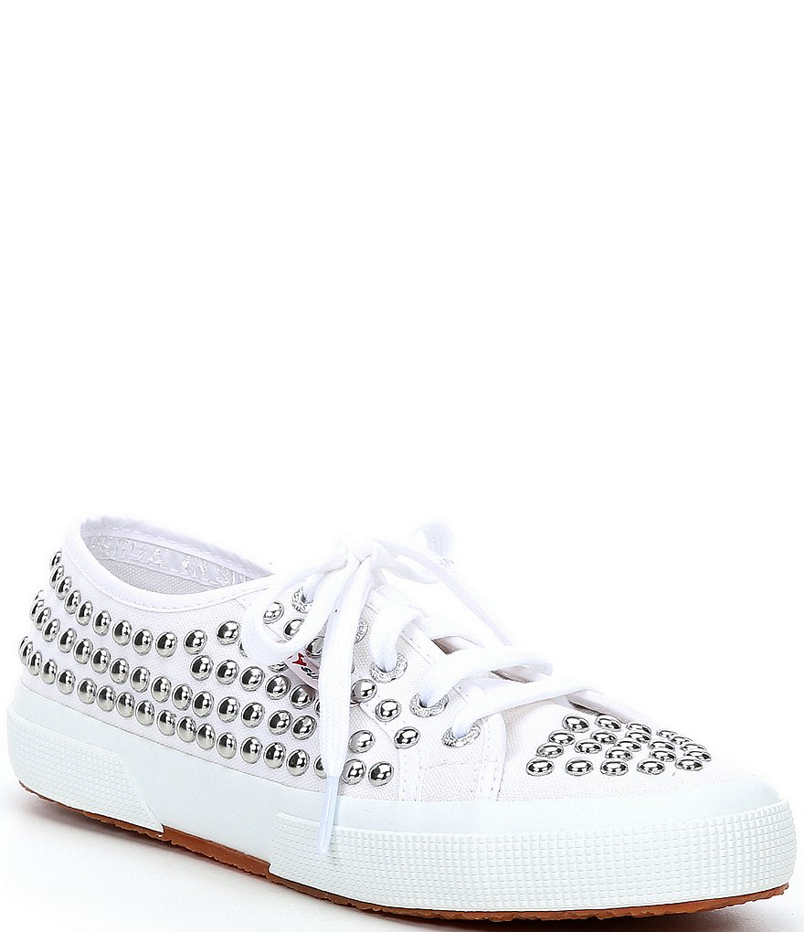 Superga 2750 COTSTUDS1W Lace-Up Studded Detail Sneakers