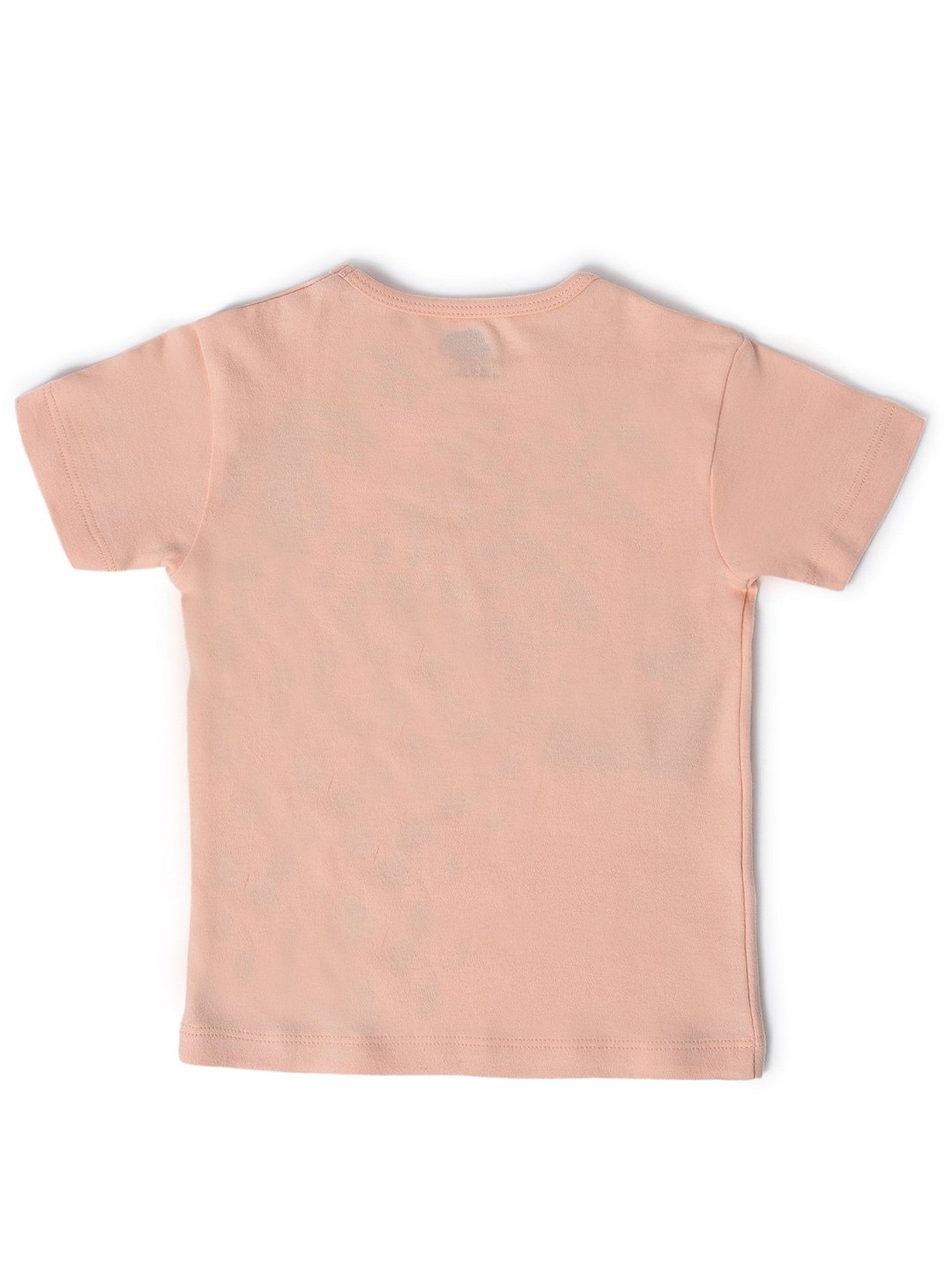 MiArcus Kids Peach Printed T-Shirt