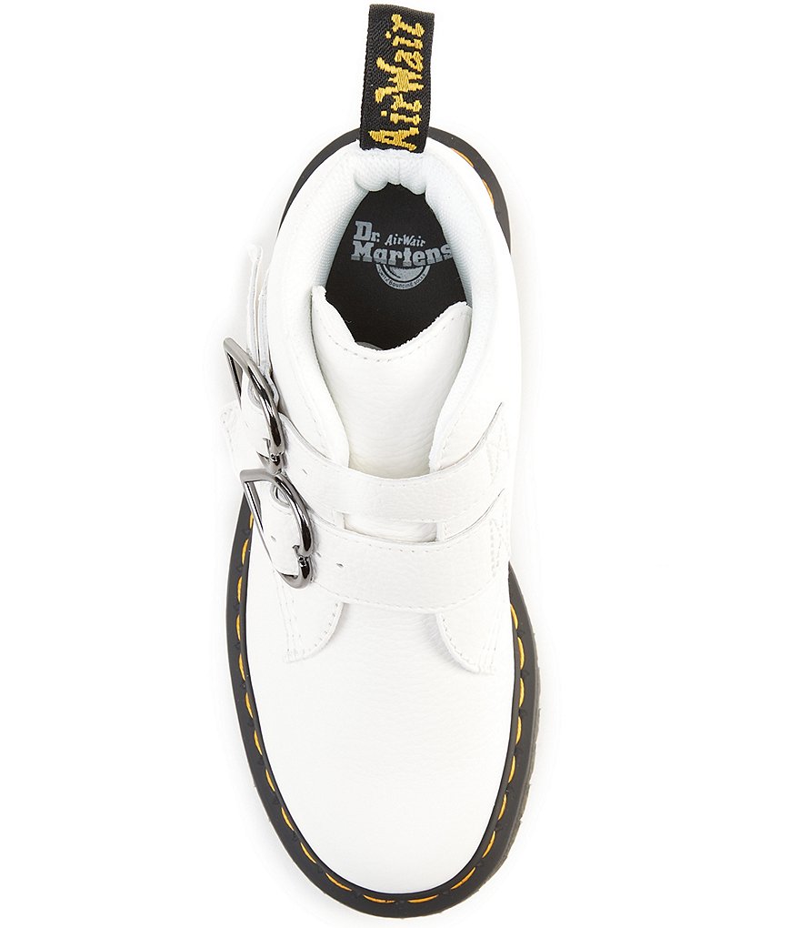 Dr. Martens Women's Devon Heart Buckle Platform Booties