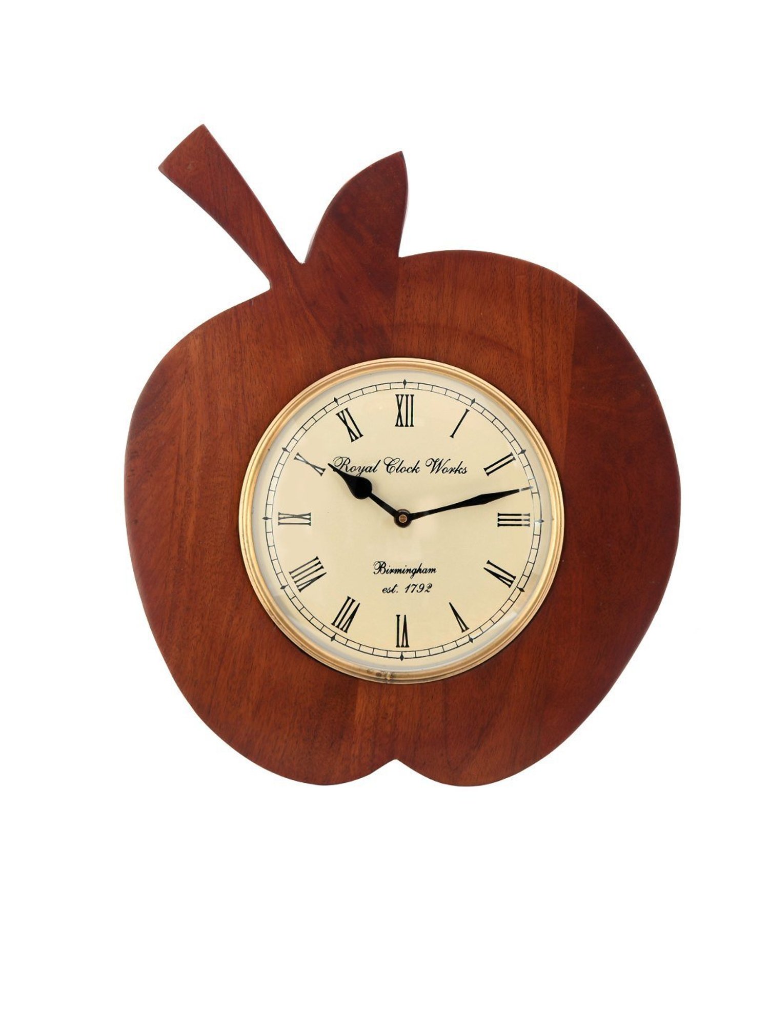 Aapno Rajasthan Apple Wooden Multicolor Wood Wall Clock