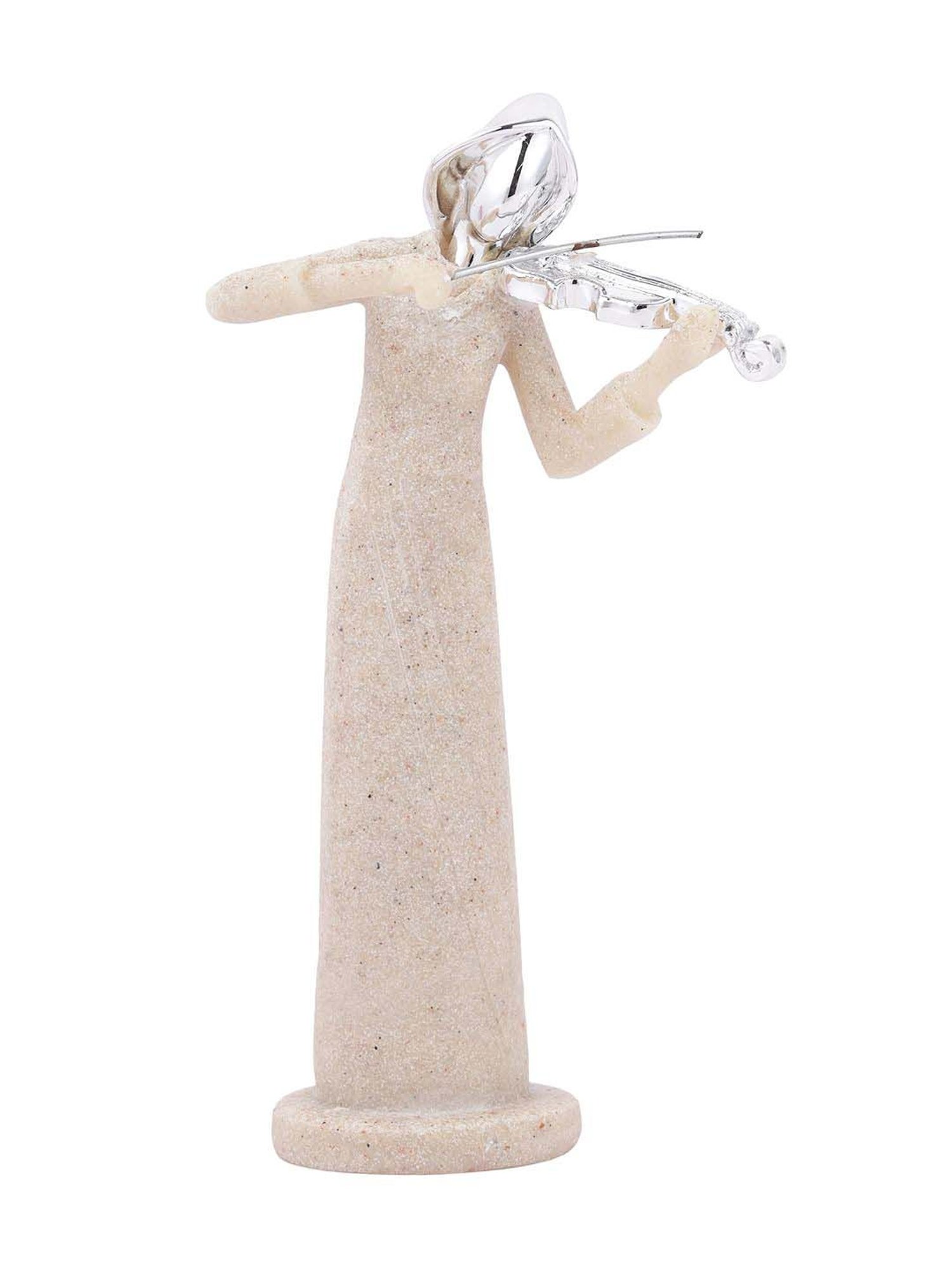 Tayhaa Beige Resin Musician Showpiece