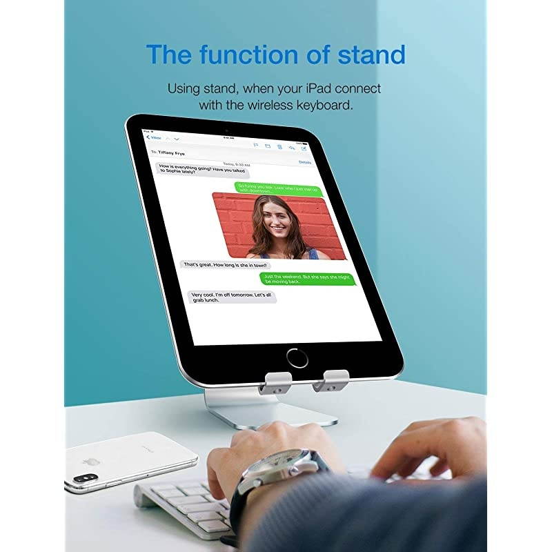 Cell Phone Stand, Tablet Stand Holder for Smartphones iPhone/Samsung Galaxy/LG/Son/Moto/Google Pixel/iPad Mini/iPad Air