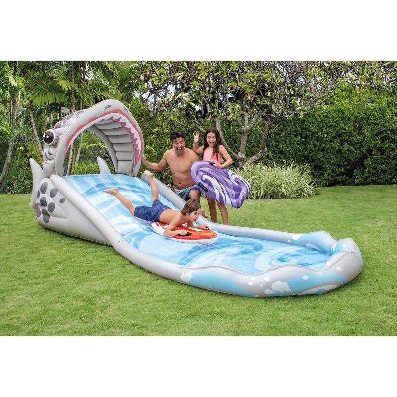 H2OGO! 53346E Mount Splashmore Kids Inflatable Backyard Water Slide Splash Mega Park Toy with Climbing Wall, Slide, Splash Zone, and Spray Blaster