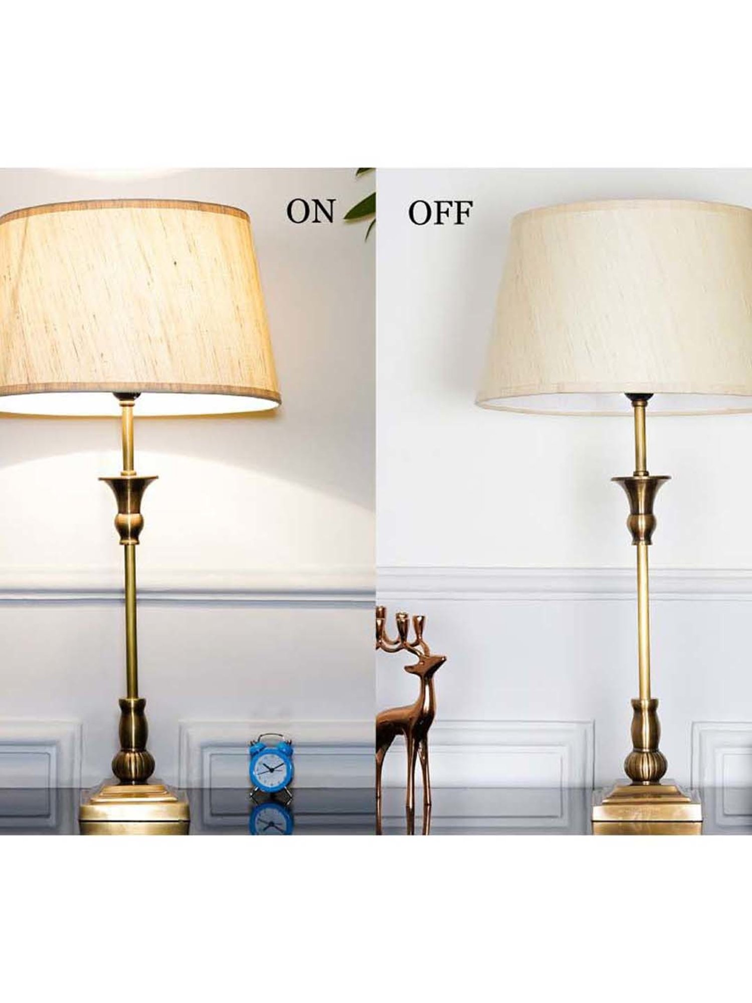 DecorativeRay Red PVC Study Table Lamp - Set of 1