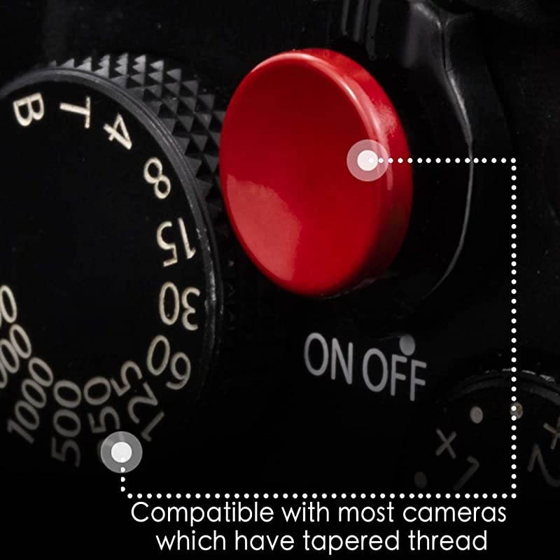 Shutter Release Button 2 PackRed Highend Concave Camera Shutter Button